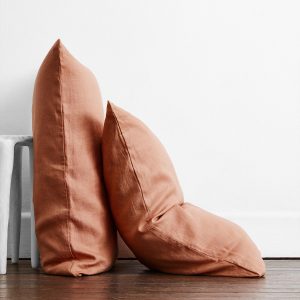 Hazelnut 100% French Flax Linen Pillowcases (Set of Two)