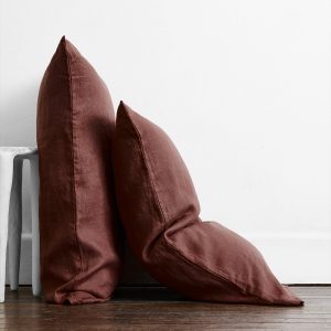 Cacao 100% French Flax Linen Pillowcases (Set of Two)