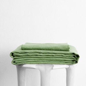 Pistachio 100% French Flax Linen Sheet Set